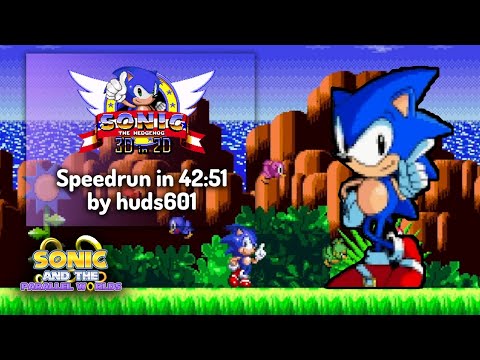 Sonic 3D in 2D by huds601 in 42:51 - Sonic and the Parallel Worlds
