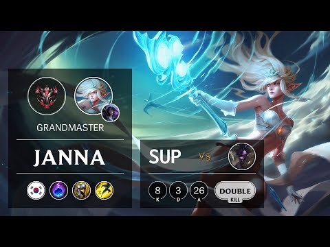 Janna Support vs Alistar - KR Grandmaster Patch 9.8