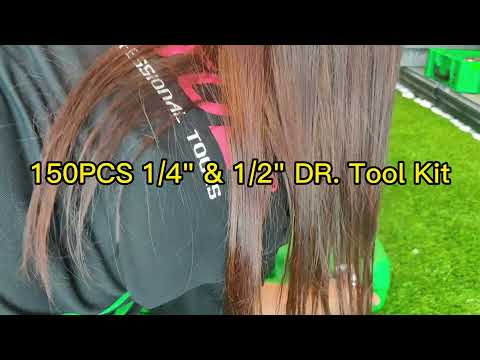 GCAI150R 150PCS 1/4" & 1/2" DR. Tool Kit