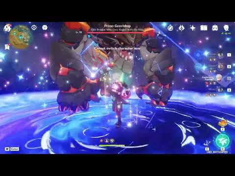 Yelan dmg showcase E skill || Genshin Impact