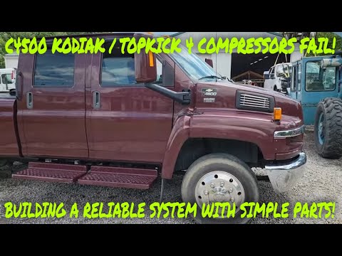 C4500 TOPKICK KODIAK AIR RIDE COMPRESSORS FAILED! BUILDING MY OWN SYSTEM