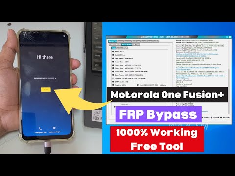 Motorola One Fusion+ FRP Bypass | All Moto Google Account FRP Unlock Free Tool 2025 | A2GSM