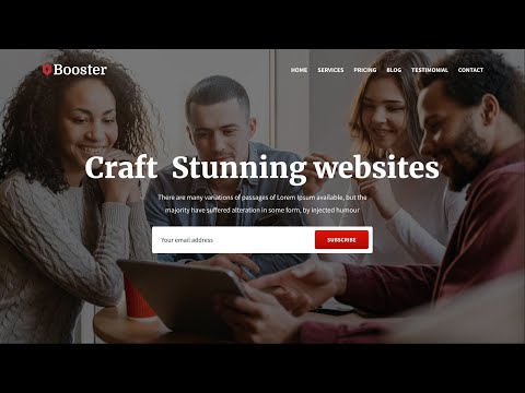 How to make a website design with HTML, CSS and Bootstrap / Bootstrap 5 landing page