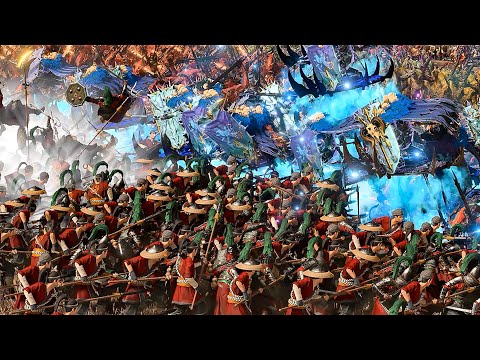 Total War Warhammer 3 | The Intense War: Daemon Prince VS Grand Cathay | The Cinematic Battle