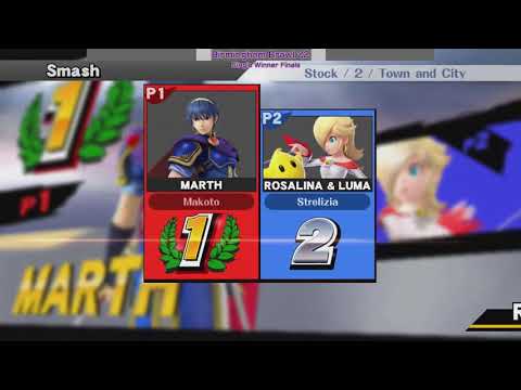 Bham Brawl 22 - Smash 4 Singles - Losers Semifinals - MopN (Marth) vs C2 (Rosalina & Luma)
