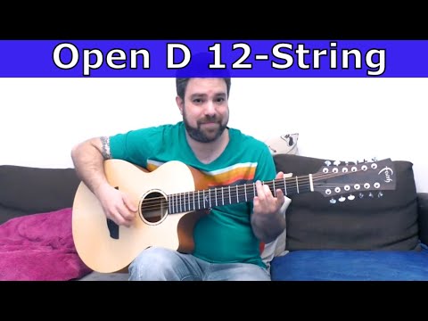 Open D Tips and Ideas For 12 -String Fingerstyle Noodling - Guitar Lesson Tutorial