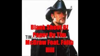 Blank Sheet Of Paper By Tim McGraw Feat. Faith Hill *Lyrics in description*