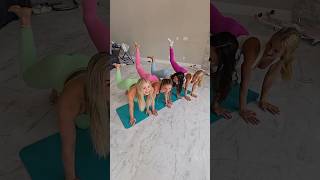 morning workout with ​⁠@KaiRazy ​⁠@YourAubsome ​⁠@Peachyprimexo 💗