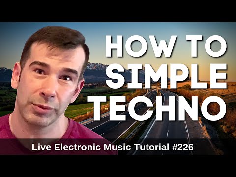 How to make simple techno + Logic Pro X Template | Live Electronic Music Tutorial #226