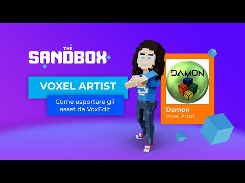 Come esportare gli asset sul Marketplace | Crea il tuo primo NFT con VoxEdit