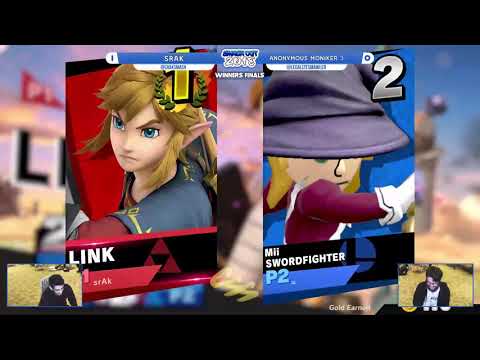[Smash Out 2018] Winners Finals: srAk (Link) vs. Anonymous Moniker 3 (Mii Swordfighter)