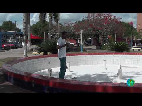 CHAFARIZ DA PRAÇA MAGALHÃES BARATA PODE VOLTAR A FUNCIONAR APÓS LAVAGEM