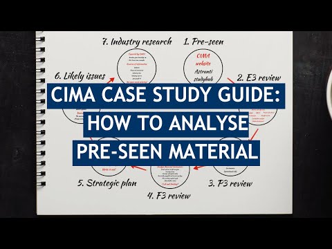 How to Analyse CIMA Case Study Pre-seen Material