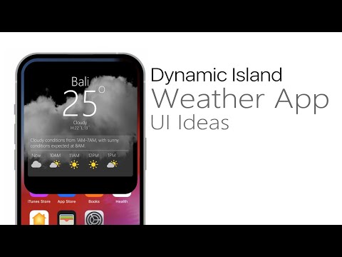 Dynamic Island Weather App UI Ideas