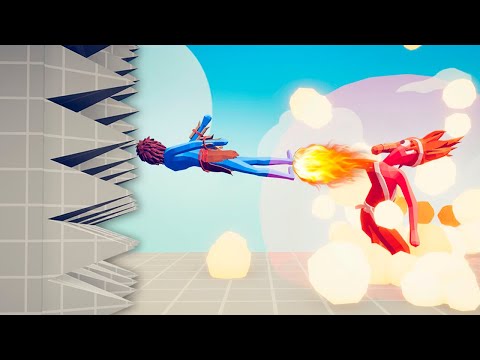DRAGON PUNCH INTO SPIKE WALLS | TABS Totally Accurate Battle Simulator