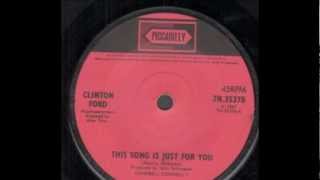 Clinton Ford 'This Song Is Just For You' 45 rpm