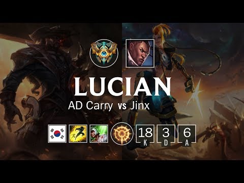 Lucian ADC vs Jinx - KR Challenger Patch 8.22