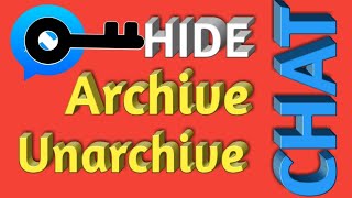 Hide, Archive & Unarchive Chats || Secret Conversation on Messenger on Mobile