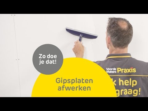 Gipsplaten afwerken | Zo doe je dat | Praxis