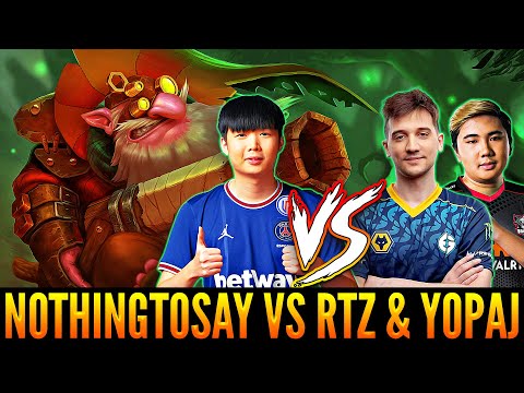 NOTHINGTOSAY With Sniper Meet YOPAJ PANGOLIER On Mid Lane And ARTEEZY PUDGE As Enemy Carry | Dota 2