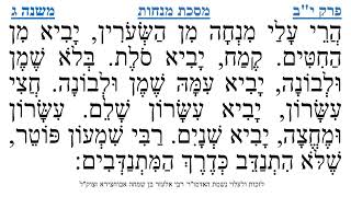 מסכת מנחות פרק י"ב משנה ג