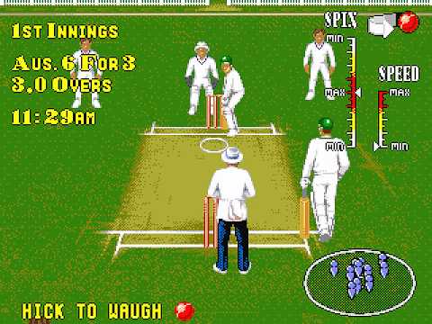 Brian Lara Cricket Megadrive
