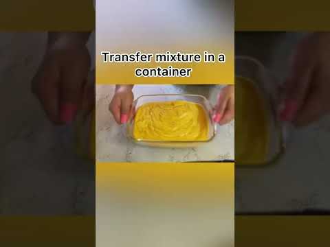 Homemade Mango Ice Cream Recipe| #shorts #ytshorts #youtubeshorts #youtube #icecream #mango #summer