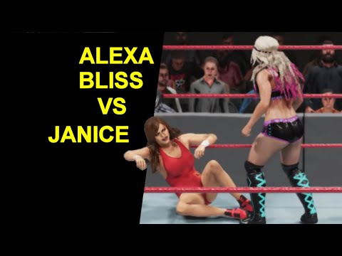 WWE 2K19 Alexa Bliss vs Janice - Extreme Rules Knockout Match