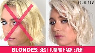 How to fix brassy/yellow hair fast! Brighten and restore blonde hair without toner.