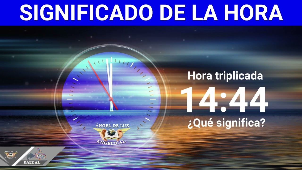 NUMEROLOGÍA🤍Significado de la HORA 14:44 🙏NUMERO ANGELICAL