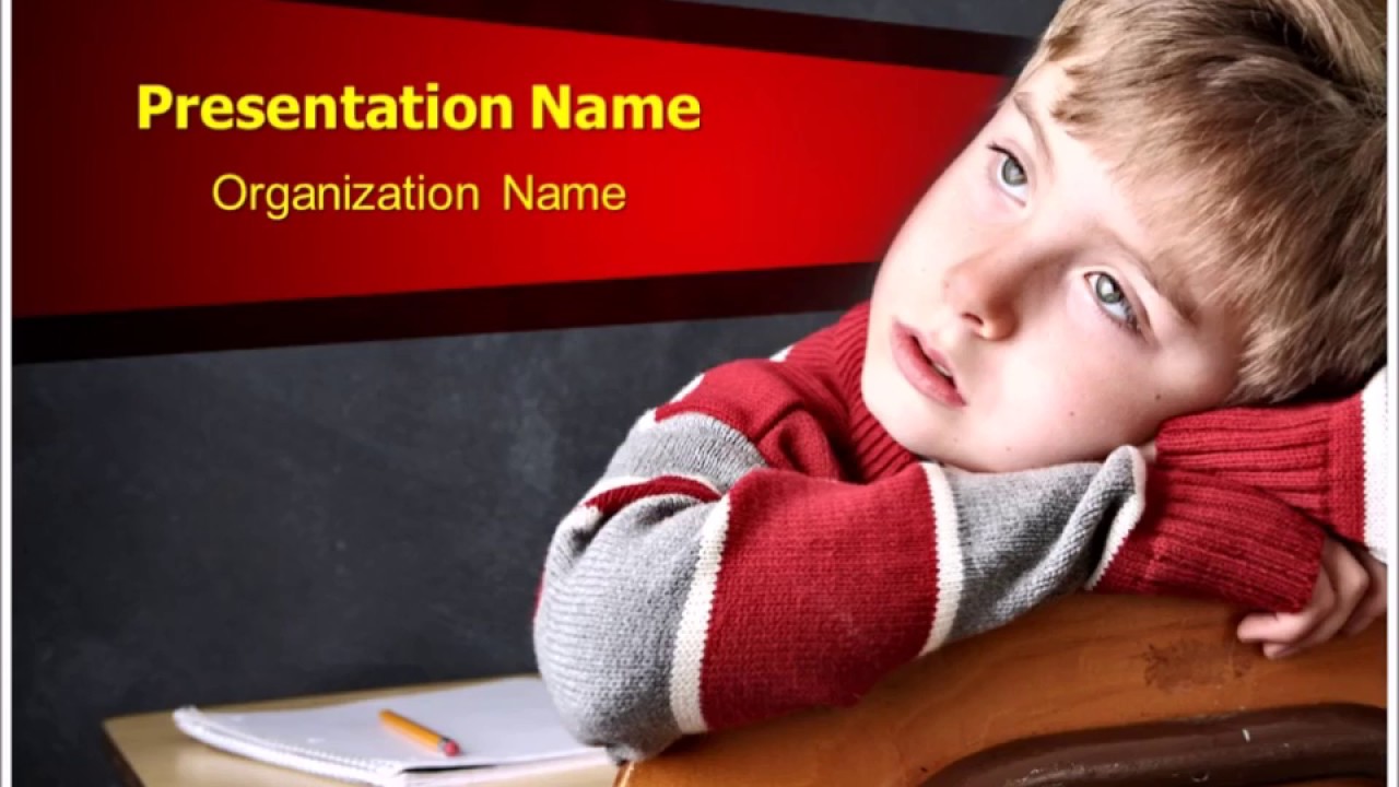Adhd PowerPoint Template Theme | thetemplatewizard.com