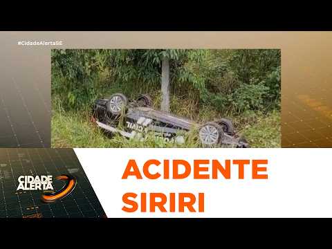 Delegado de Siriri fica ferido após viatura capotar na rodovia estadual SE-160 - Cidade Alerta