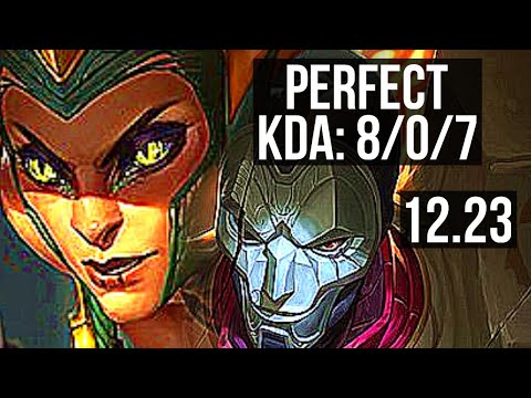 CASSIOPEIA & Senna vs JHIN & Lux (ADC) | 8/0/7, Legendary, Rank 10 Cassio | KR Challenger | 12.23