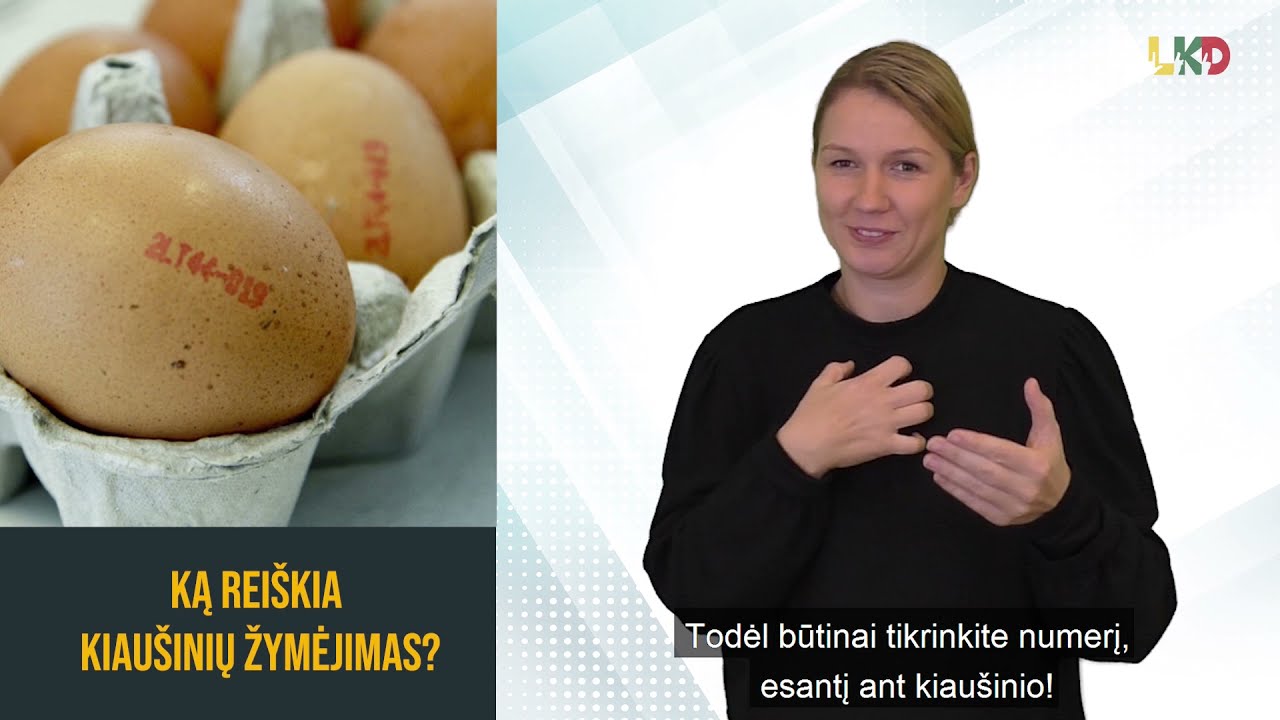 Ką reiškia kiaušinių žymėjimas?