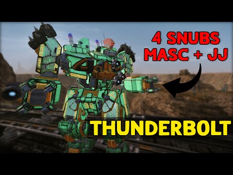 SNUB POPTART THUNDERBOLT! - Mechwarrior Online (Build & Gameplay) (MWO)