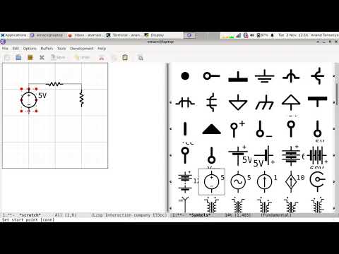 Schematics using GNU Emacs (Symbols Library)
