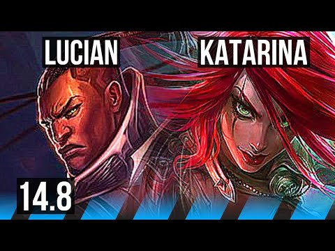 LUCIAN vs KATARINA (MID) | Legendary, 13/3/13, Rank 15 | TR Challenger | 14.8