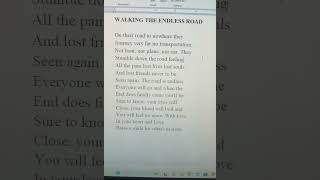 Walking The Endless Road