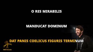 Josh Groban - PANIS ANGELICUS - KARAOKE