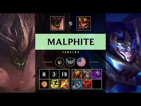 Malphite Jungle vs Jarvan IV - NA Challenger Patch 25.20