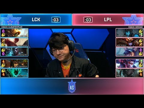 LCK vs LPL 5v5 Highlights All Stars 2019