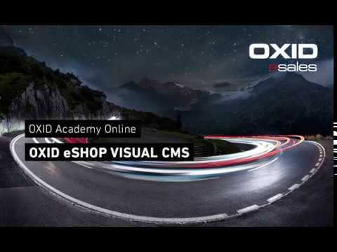 OXID Academy - OXID eShop Visual CMS [ENGLISH]