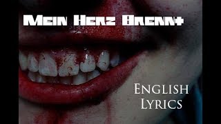 RAMMSTEIN "Mein Herz Brennt" English Lyrics HD