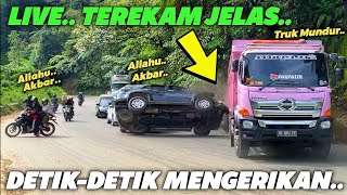 Download lagu LIVE.. TEREKAM JELAS !!! Detik-Detik Truk Mundur Tabrak Toyota Fortuner & Terbalik Timpa Mobil Jazz mp3
