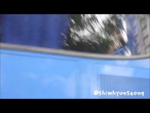 [FANCAM] B2ST on the way to rehearsal in SG (Doojoon) 120303