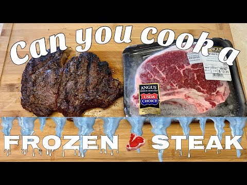 FROZEN STEAK EXPERIMENT/HOW TO COOK/GRILL FROZEN STEAK ON A PIT BOSS PLATINUM LOCKHART PELLET SMOKER