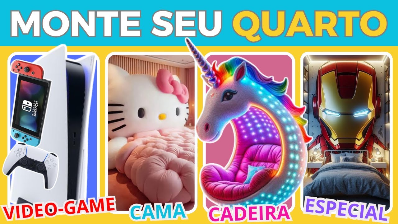 🛏💭MONTE SEU QUARTO DOS SONHOS - JOGO DAS ESCOLHAS: Edição quarto de luxo ✨ #monteseuquarto