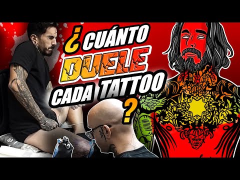 ¿CUÁNTO DUELE un TATUAJE? ZONAS de DOLOR EXPLICADAS del 1 al 10 🤕