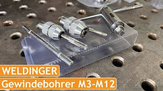 Gewindebohrer-Halter M3–M12 mit Ratsche & Akkuschrauber-Adapter | Werkzeug der Woche