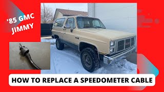 How to Replace a Speedometer Cable on a 1985 GMC Jimmy